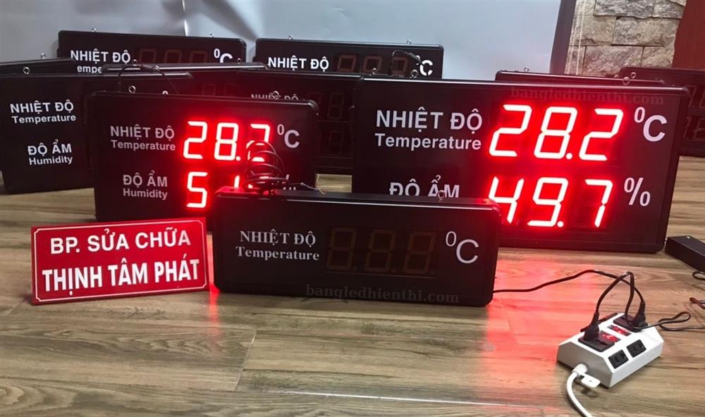 bảng led nhiệt độ độ ẩm